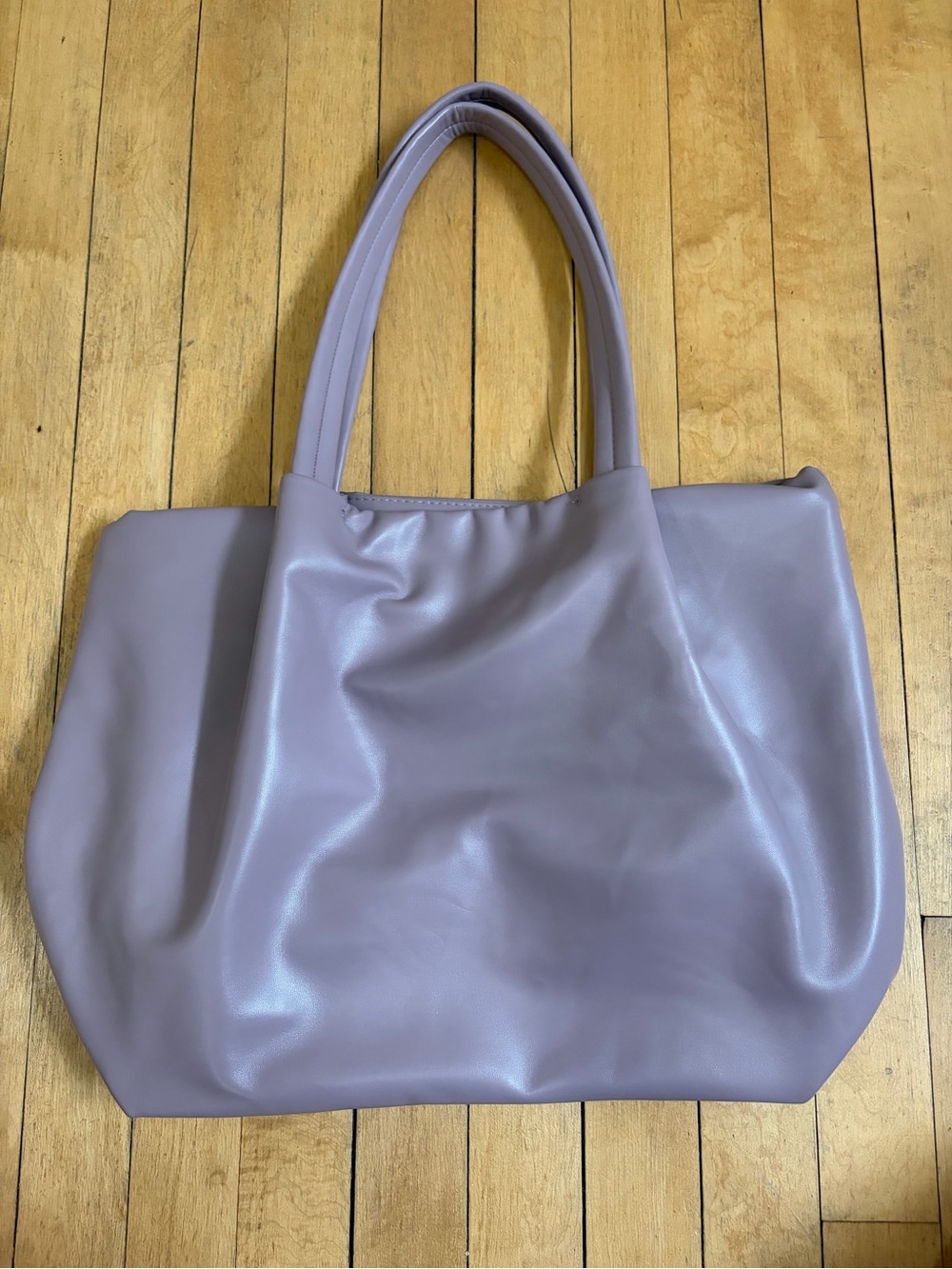 Lavender Vegan Leather Tote